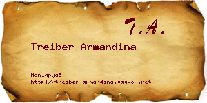 Treiber Armandina névjegykártya